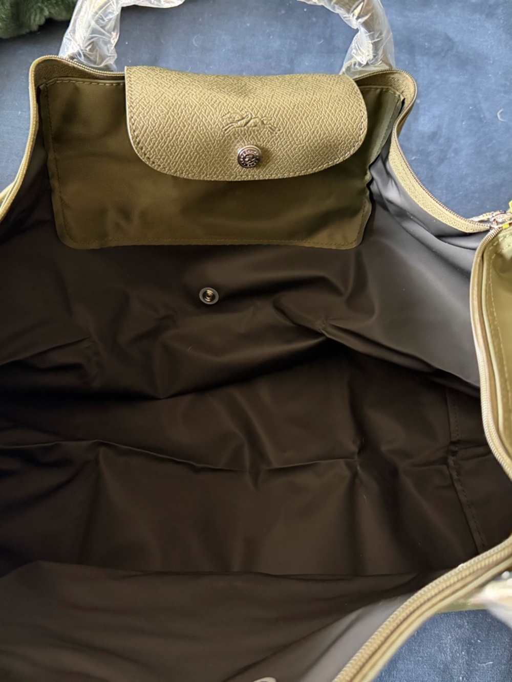 Longchamp Le Pliage travel bag olive green - Picture 6 of 6